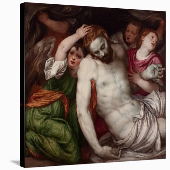 Pietà with Angels-Lambert Sustris-Stretched Canvas