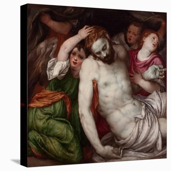 Pietà with Angels-Lambert Sustris-Stretched Canvas