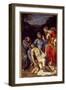 Pieta with Saint Francois of Assisi and Saint Mary Magdalene, 1602 (Oil on Canvas)-Annibale Carracci-Framed Giclee Print