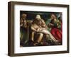 Pieta with Saint Mark, Ambrose, John the Evangeli, Saint and Antonio Abate-Amico Aspertini-Framed Giclee Print