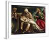 Pieta with Saint Mark, Ambrose, John the Evangeli, Saint and Antonio Abate-Amico Aspertini-Framed Giclee Print