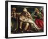 Pieta with Saint Mark, Ambrose, John the Evangeli, Saint and Antonio Abate-Amico Aspertini-Framed Giclee Print