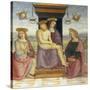 Pieta with Saints John and Mary Magdalene-Pietro Perugino-Stretched Canvas