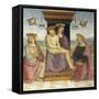 Pieta with Saints John and Mary Magdalene-Pietro Perugino-Framed Stretched Canvas