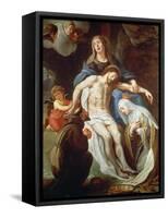 Pieta with St. Francis of Assisi (C.1181-1226) and St. Elizabeth of Hungary (1207-31)-Gaspar de Crayer-Framed Stretched Canvas