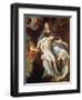 Pieta with St. Francis of Assisi (C.1181-1226) and St. Elizabeth of Hungary (1207-31)-Gaspar de Crayer-Framed Giclee Print