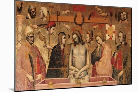 Pietà with the Symbols of the Passion-Maestro della Madonna di Strauss-Mounted Giclee Print