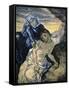 Pieta-Vincent van Gogh-Framed Stretched Canvas