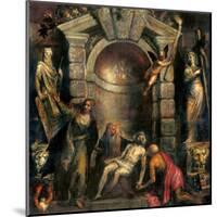 Pieta-Titian (Tiziano Vecelli)-Mounted Art Print