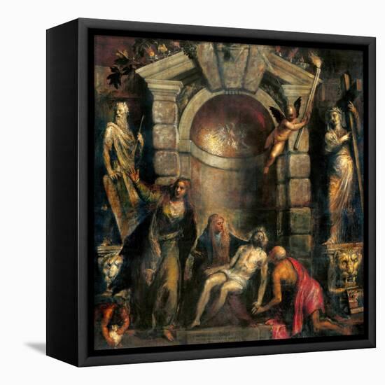 Pieta-Titian (Tiziano Vecelli)-Framed Stretched Canvas