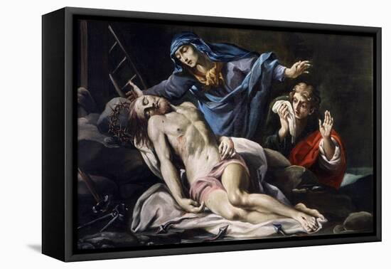 Pietà-Antonio Crespi-Framed Stretched Canvas