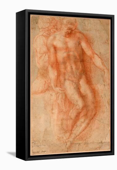 Pieta-Michelangelo Buonarroti-Framed Stretched Canvas