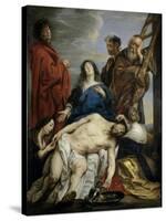 Pietà-Jacob Jordaens-Stretched Canvas