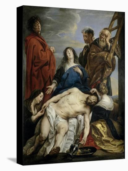 Pietà-Jacob Jordaens-Stretched Canvas