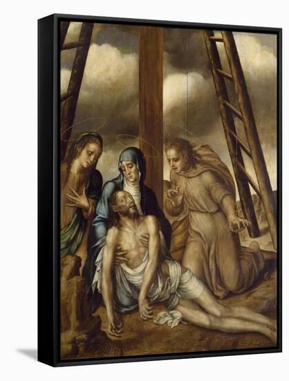 Pieta-Luis De morales-Framed Stretched Canvas