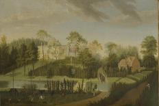View of the New Villa, Old House and Stables from across Burlington Lane, Chiswick Villa-Pieter Andreas Rysbrack-Giclee Print