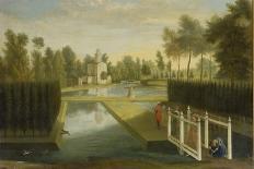 View of the Terrace Looking across the Canal to the Side of the Villa, Chiswick Villa-Pieter Andreas Rysbrack-Framed Giclee Print