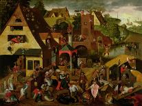 Players At A Village Fete-Pieter Balten-Framed Stretched Canvas