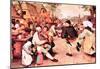 Pieter Bruegel Barn Dance Art Print Poster-null-Mounted Poster