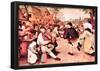 Pieter Bruegel Barn Dance Art Print Poster-null-Framed Poster