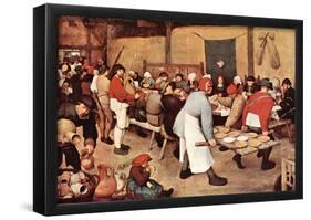 Pieter Bruegel Country Wedding Art Print Poster-null-Framed Poster