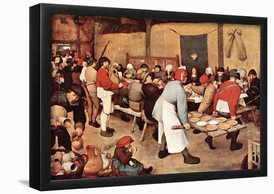 Pieter Bruegel Country Wedding Art Print Poster-null-Framed Poster