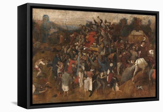 Pieter Bruegel 'el Viejo' / 'The Wine of Saint Martin's Day', 1565-1568, Flemish School, Tempera...-PIETER BRUEGEL THE ELDER-Framed Stretched Canvas