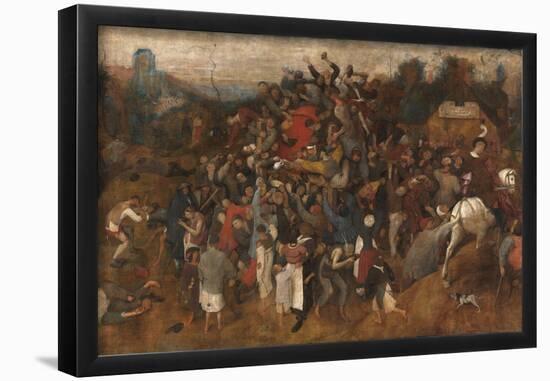 Pieter Bruegel 'el Viejo' / 'The Wine of Saint Martin's Day', 1565-1568, Flemish School, Tempera...-PIETER BRUEGEL THE ELDER-Framed Poster