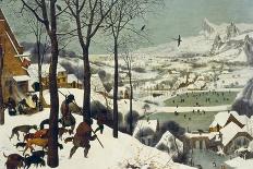 A Winter Landscape with Skaters and a Bird Trap-Pieter Bruegel the Elder-Giclee Print