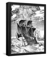 Pieter Brueghel (Marine vessels, sailing ship) Art Poster Print-null-Framed Poster