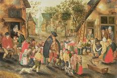 The Feast of St. Martin (Detail)-Pieter Brueghel the Younger-Giclee Print