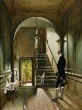 The Staircase of the London Residence of the Painter, 1828-Pieter Christoffel Wonder-Framed Stretched Canvas