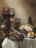 Still Life with Skull and Quill-Pieter Claesz-Giclee Print