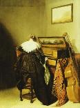 A Seated Lady Seen from Behind before a Virginal-Pieter Codde-Giclee Print