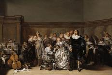 Portrait of a Man, a Woman and a Boy in a Room, 1640-Pieter Codde-Giclee Print