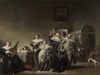 Portrait of a Man, a Woman and a Boy in a Room, 1640-Pieter Codde-Giclee Print