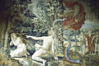 Florence. Adam and Eve after the Fall, Brussels Tapestry, 1548, (20th century)