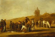 Fishermen Selling their Catch on a Beach-Pieter de Neyn-Giclee Print