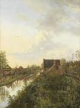 Canal at Graveland-Pieter Gerardus van Os-Art Print