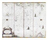 Double-hemisphere world map from Goos's Sea Atlas of the Water World, 1672-Pieter Goos-Framed Giclee Print