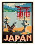 Japanese Government Railways - Hakone Shrine, Lake Ashi, Japan-Pieter Irwin Brown-Mounted Giclee Print