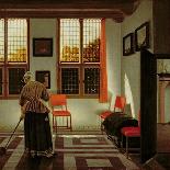 A Dutch Interior, 1665-70-Pieter Janssens-Framed Giclee Print