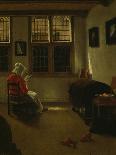 Woman Reading-Pieter Janssens Elinga-Stretched Canvas