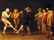 Farce Actors Dancing-Pieter Jansz. Quast-Framed Stretched Canvas