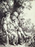 Orestes and Pylades Disputing at the Altar-Pieter Lastman-Art Print