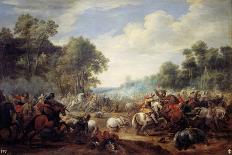 Pieter Meulener / 'Cavalry combat', 1644, Flemish School, Oil on panel, 52 cm x 79 cm, P01566.-PIETER MEULENER-Poster