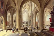 Interior of Antwerp Cathedral, 1651-Pieter Neeffs the Elder-Framed Stretched Canvas