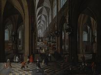 Interior of Antwerp Cathedral, 1651-Pieter Neeffs the Elder-Stretched Canvas