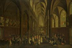 Interior of the Dominican Church in Antwerp-Pieter Neefs-Framed Art Print