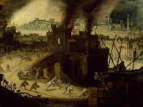 Burning of Troy, 1603-Pieter Schoubroeck-Giclee Print